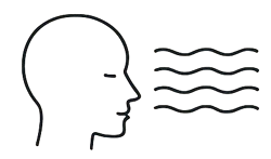 Head with waves