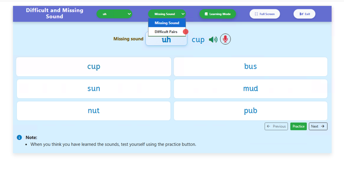 Step 12 — Switch the dropdown to Difficult Pairs