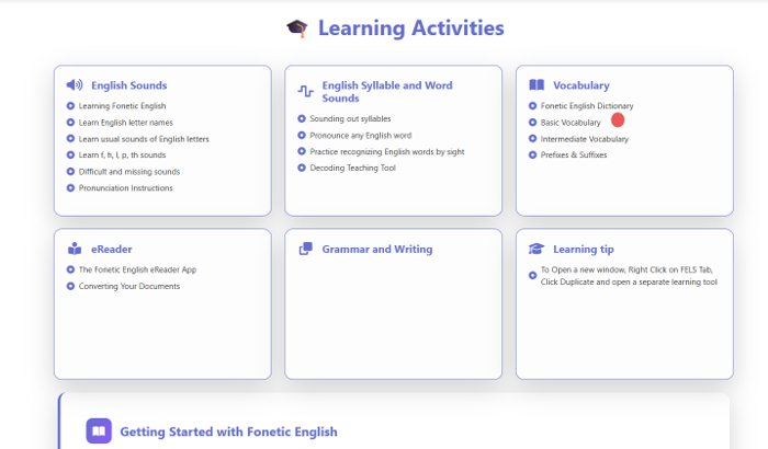 Step 2 — Click “Basic Vocabulary”