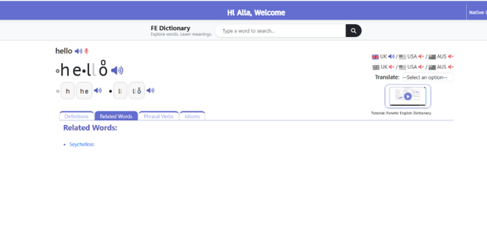 Step 10 — Try the Related Words tab