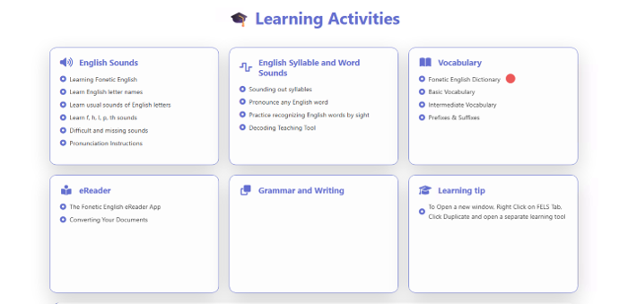 Step 2 — Click “Fonetic English Dictionary”