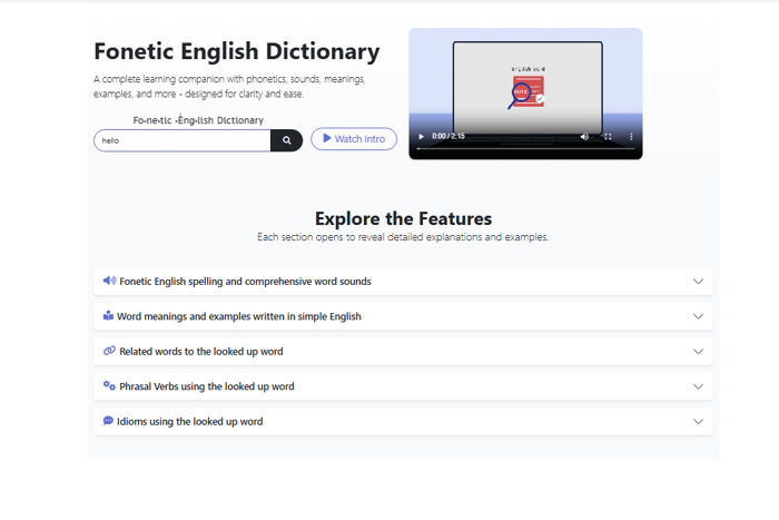 Step 4 — Type a word into the search box