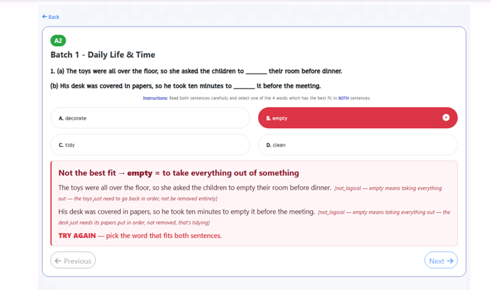 Step 5 — Picked the wrong one? No problem