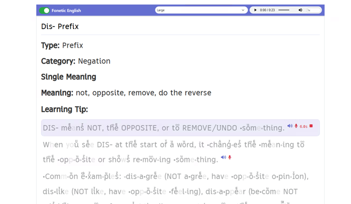 Step 5 — Press the red microphone and say it out loud