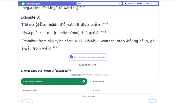 Step 9 — Yay, you got it right!